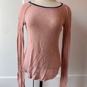 Free People Raw Edge Pullover Sweater – Small